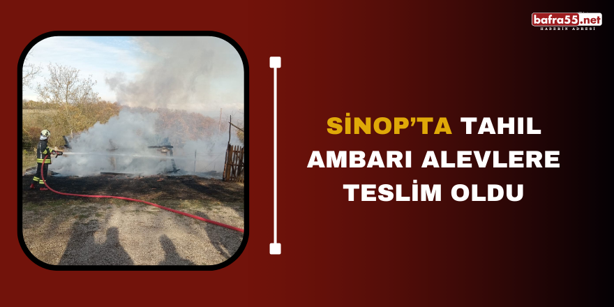 Sinop’ta tahıl ambarı alevlere teslim oldu