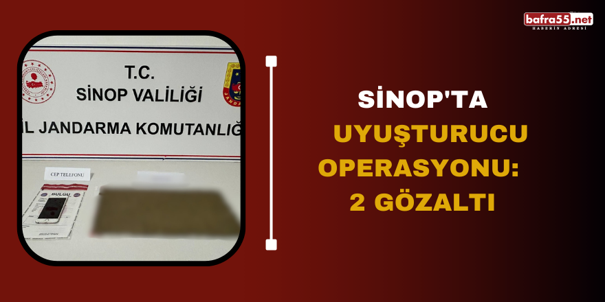 Sinop’ta uyuşturucu operasyonu: 2 gözaltı