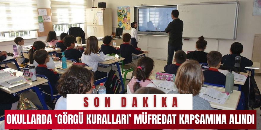 Okullarda ‘görgü kuralları’ müfredat kapsamına alındı