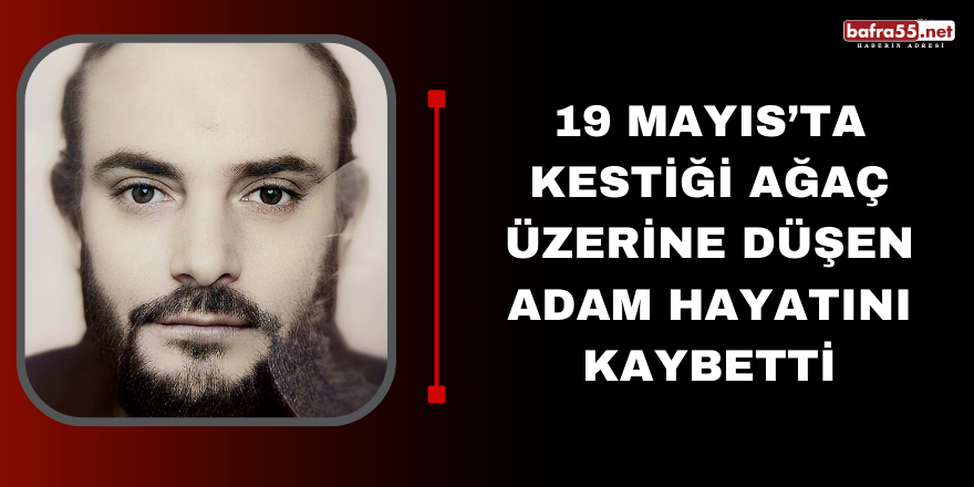 19 Mayıs'ta Kestiği ağaç üzerine düşen adam hayatını kaybetti