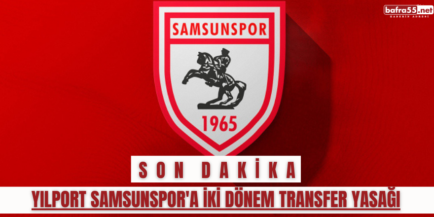 Yılport Samsunspor'a iki dönem transfer yasağı
