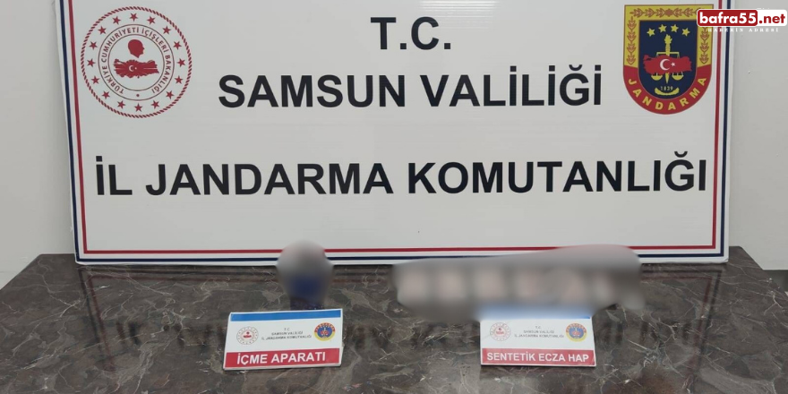 Canik'te jandarmadan uyuşturucu baskını