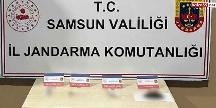 Samsun'da jandarma bir evde uyuşturucu ele geçirdi