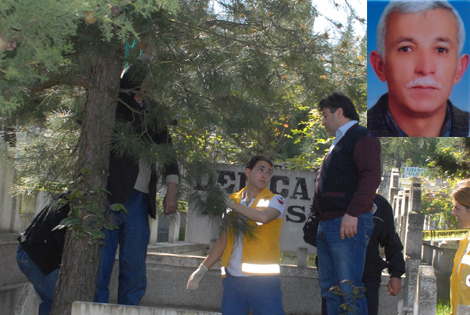 MEZARLIK DA KENDİNİ ASTI