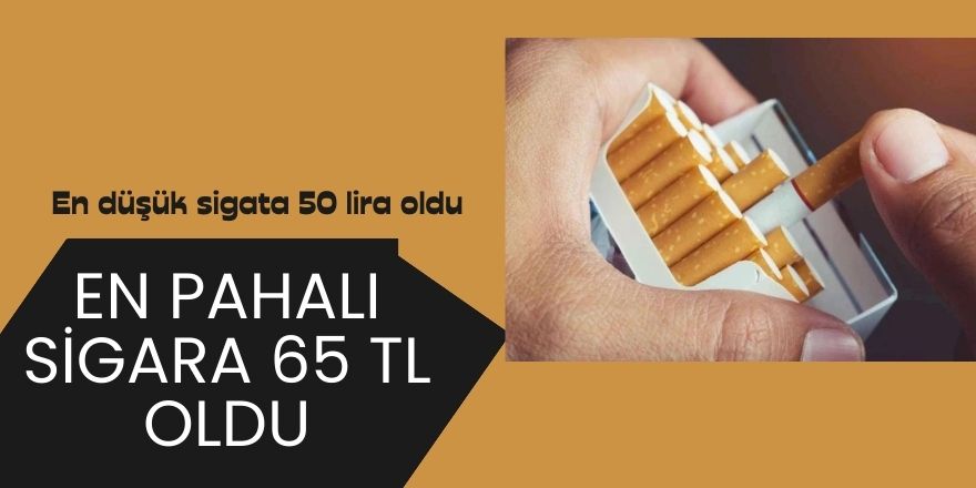 Sigara fiyatları 65 Liraya çıktı
