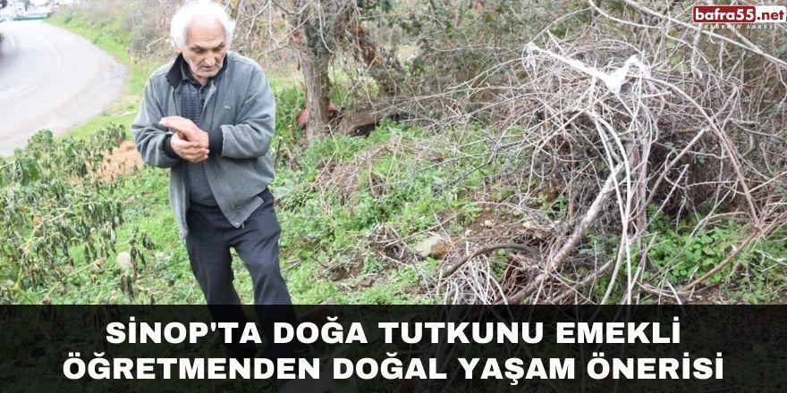 Sinop'ta doğa tutkunu emekli öğretmenden doğal yaşam önerisi