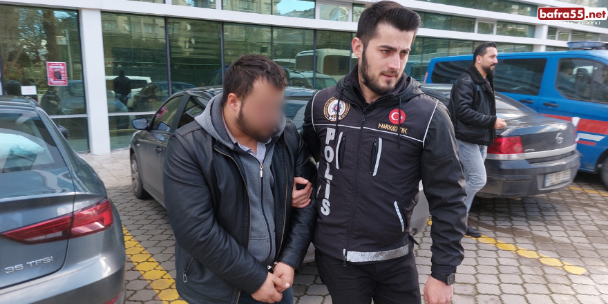 Samsun'da uyuşturucu ticaretine 1 tutuklama, 1 ev hapsi