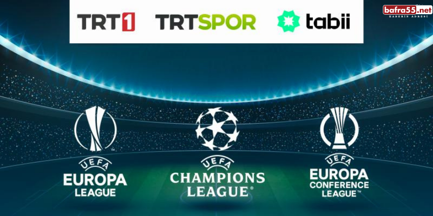 Şampiyonlar Ligi, Avrupa Ligi ve Konferans Ligi TRT'de Yayınlanacak