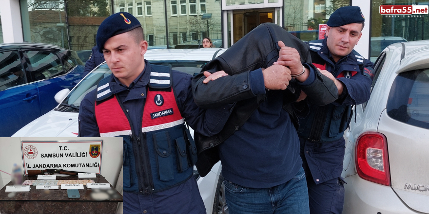 Canik'te evinde uyuşturucuyla yakalanan şahıs tutuklandı