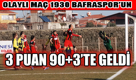 Bafraspor 90+3 de güldü