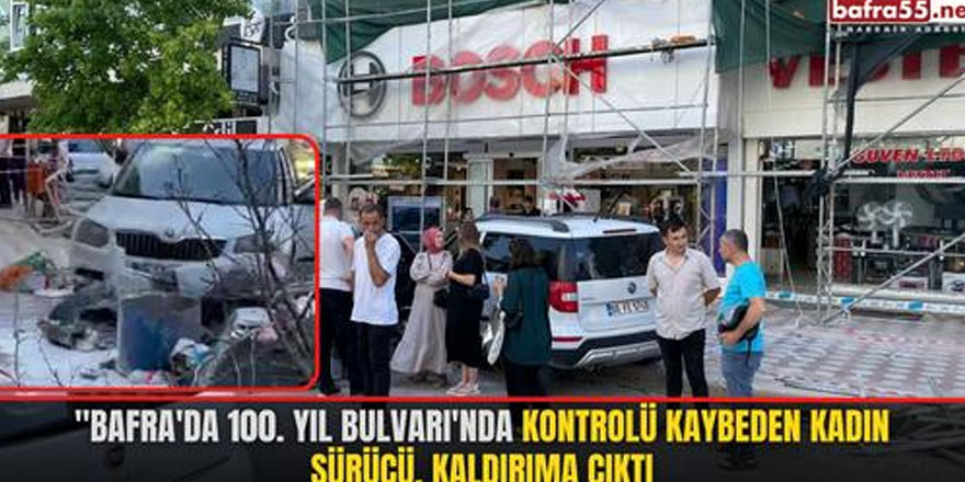 Samsun'da motosiklet kazası: Sürücü metrelerce sürüklendi