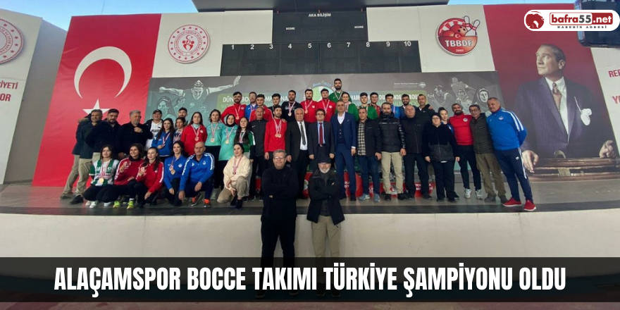 Alaçamspor Bocce Takımı Türkiye şampiyonu oldu