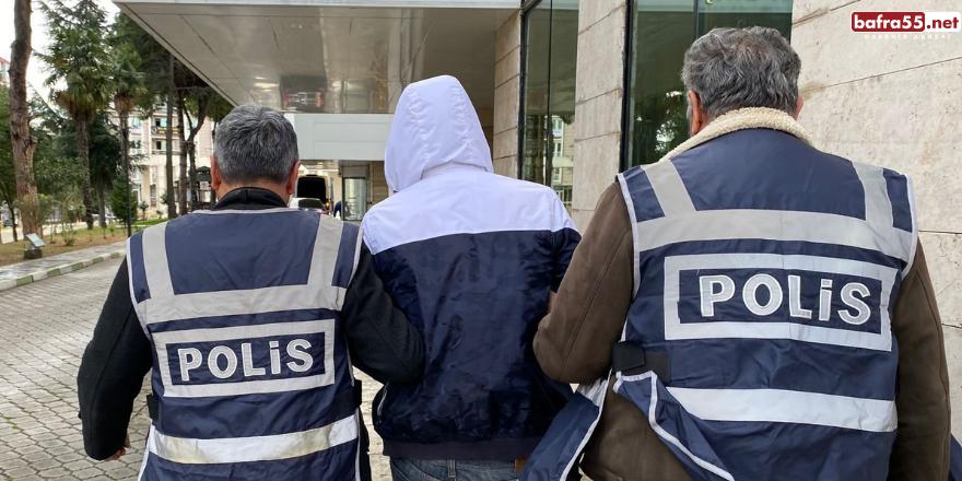 Samsun'da gasp uçundan hapis cezası bulunan şahıs yakalandı