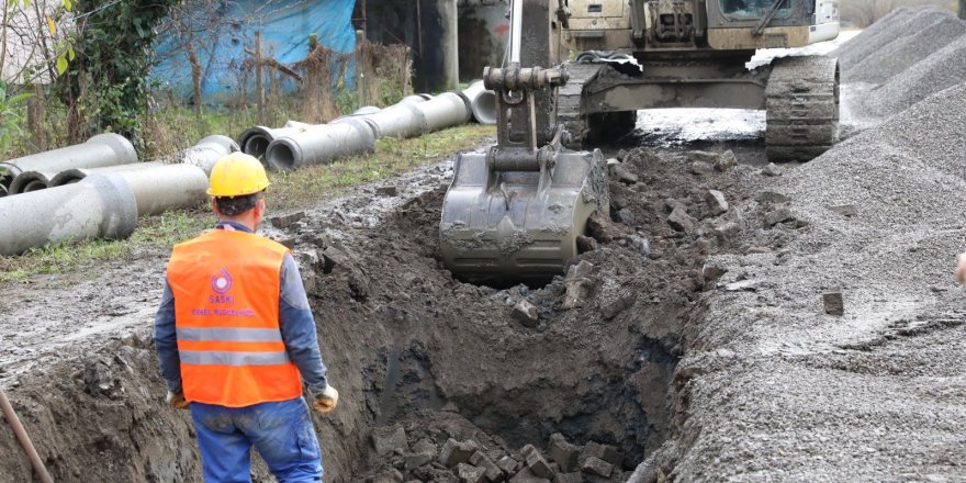 SASKİ’den Terme'de su baskınlarını önleyecek çalışma