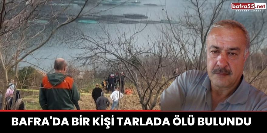 Bafra'da bir kişi tarlada ölü bulundu