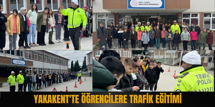 Yakakent'te öğrencilere trafik eğitimi