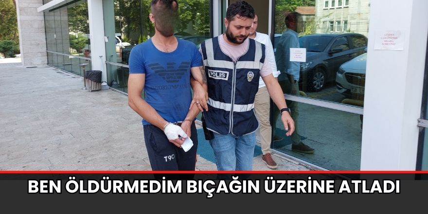 Ben öldürmedim bıçağın üzerine atladı