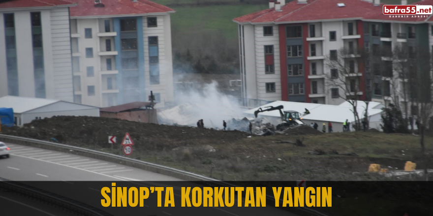 Sinop’ta korkutan yangın