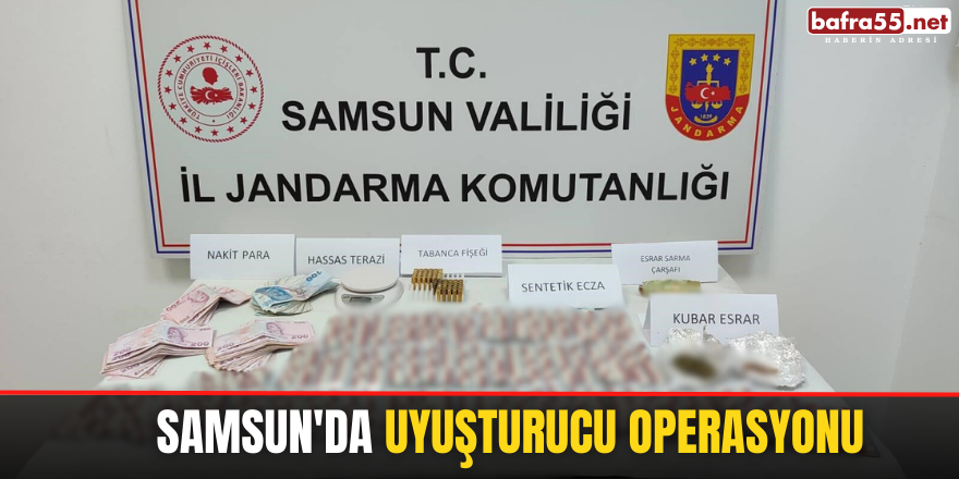 Samsun'da uyuşturucu operasyonu