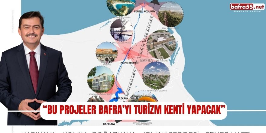 Bu Projeler Bafra’yı Turizm Kenti Yapacak