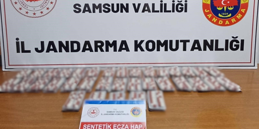 Samsun'da sentetik ecza ile yakalanan şahıs gözaltına alındı