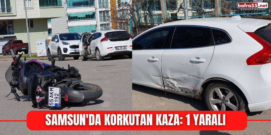 Samsun'da korkutan kaza: 1 yaralı