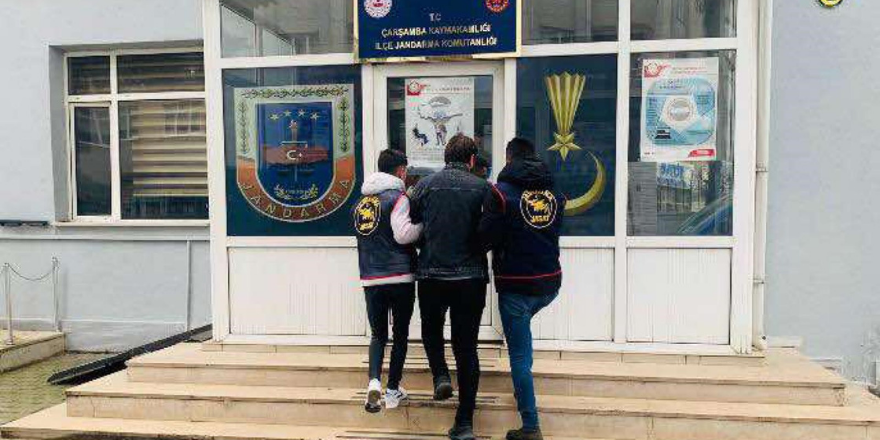 Samsun'da 13 yıl hapis cezası ile aranan şahıs jandarma ekipleri yakaladı