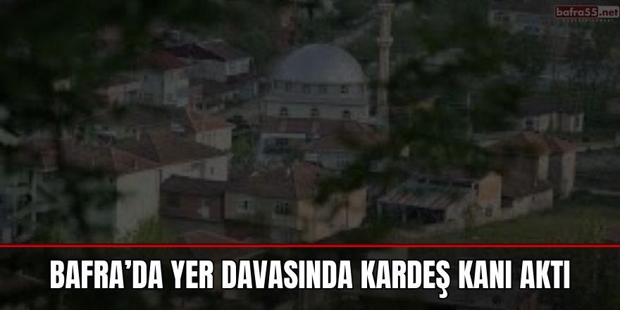 Bafra'da yer davasında kardeş kanı akıttı