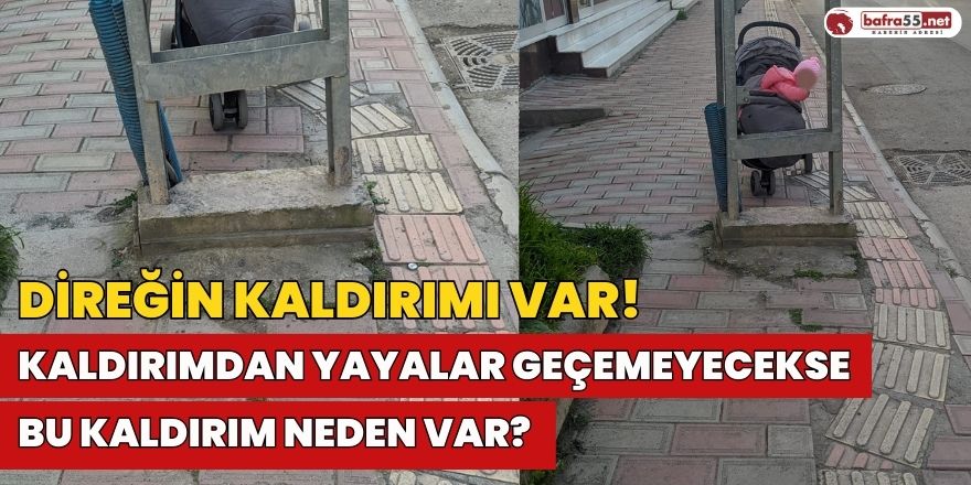 Direğin Kaldırımı Var! Vatandaşın Direk İsyanı...