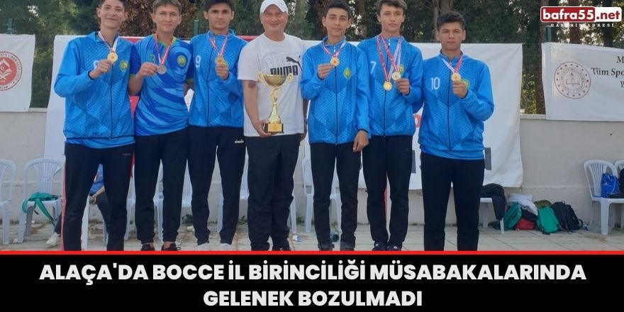 Alaça'da Bocce İl Birinciliği müsabakalarında gelenek bozulmadı