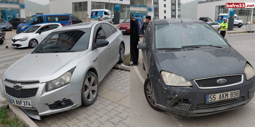 Samsun'da iki otomobil çarpıştı: 1 yaralı