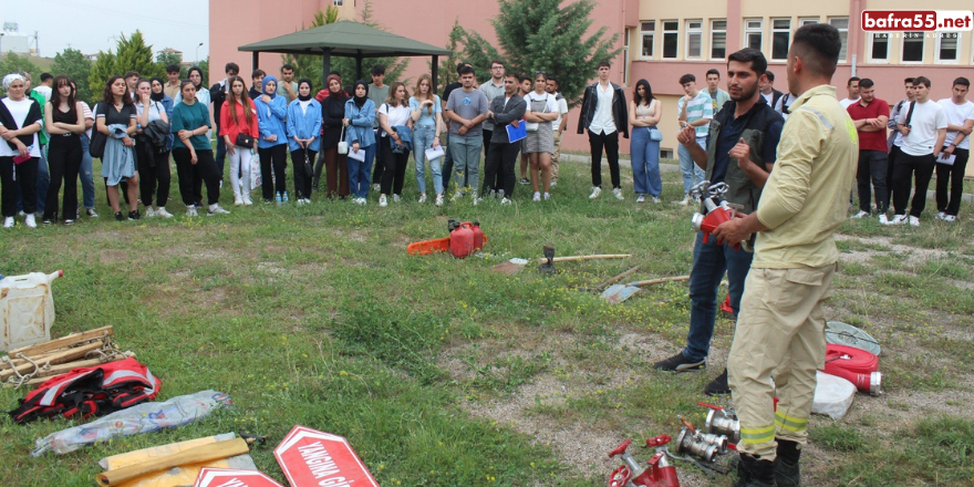 Samsun'da MYO öğrencilerine ‘Orman Yangın Gönüllüsü Eğitimi’