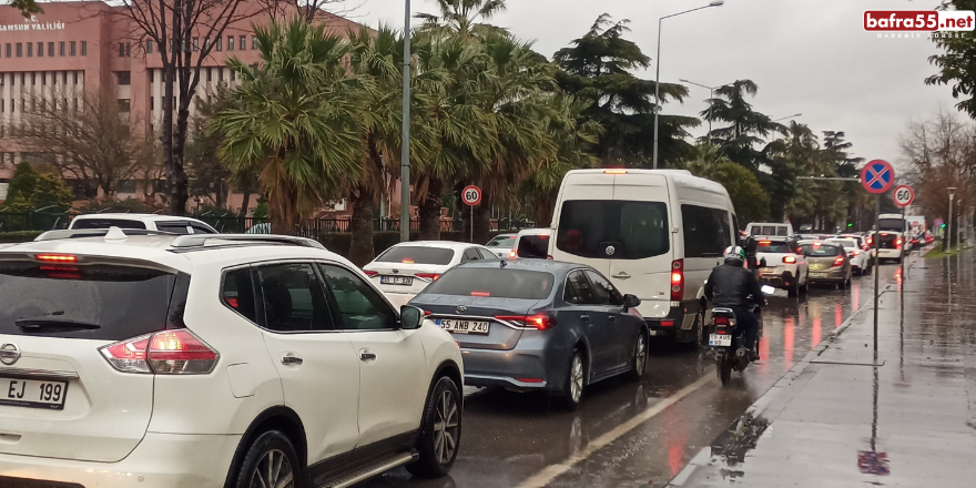 Samsun’da trafiğe kayıtlı araç sayısı bakın kaç oldu..!