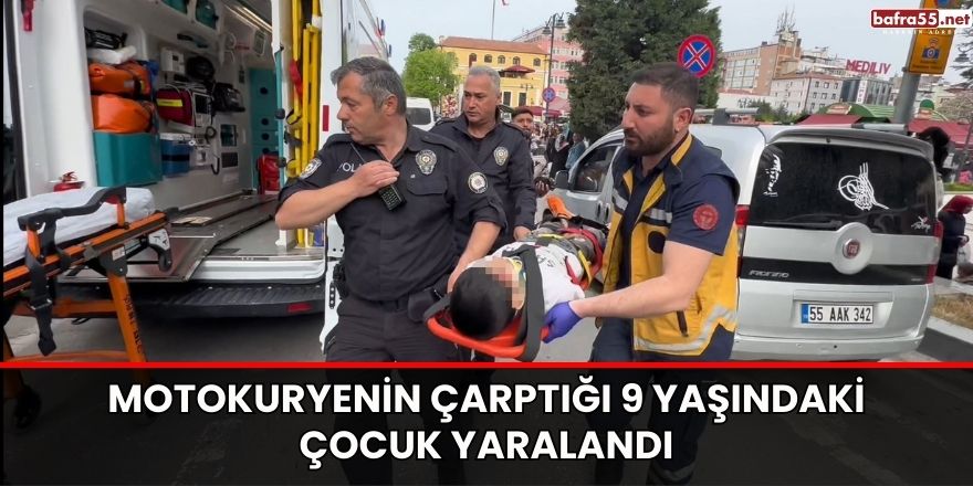 Motokuryenin çarptığı 9 yaşındaki çocuk yaralandı