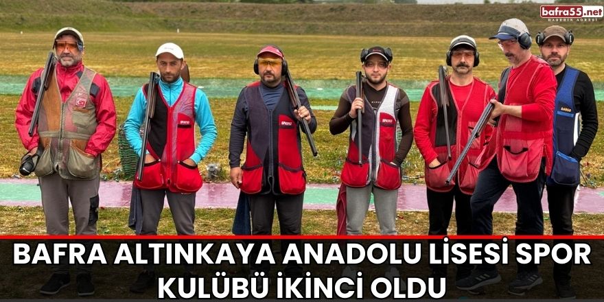 Bafra Altınkaya Anadolu Lisesi Spor Kulübü ikinci oldu