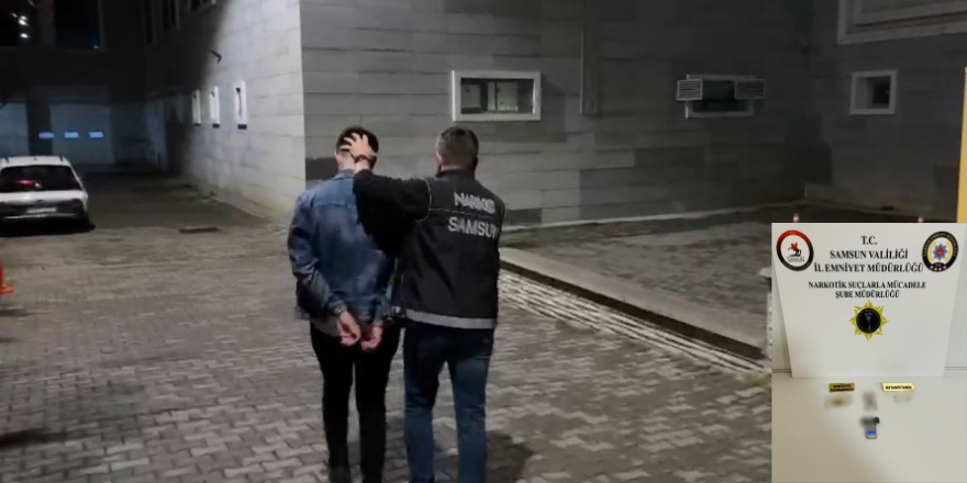 Samsun'da uyuşturucu ticaretinden hapis cezası alan şahıs yine uyuşturucuyla yakalandı