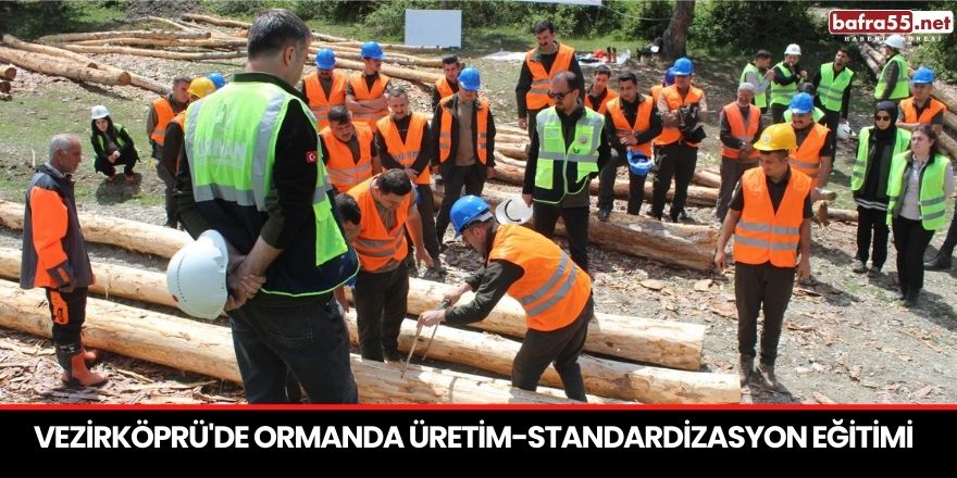 Vezirköprü'de Ormanda üretim-standardizasyon eğitimi