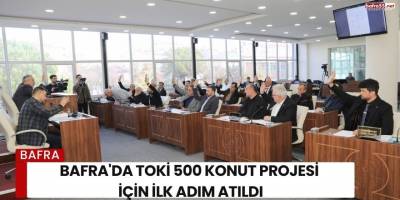 Bafra'da Toki 500 Konut Projesi İçin İlk Adım Atıldı