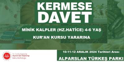 Bafra Müftülüğü'nden Minik Kalpler İçin Kermes