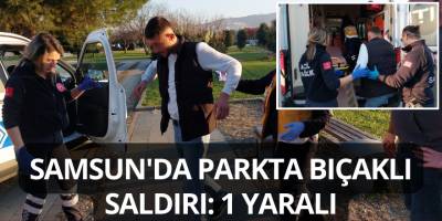 Samsun'da Parkta Bıçaklı Saldırı: 1 Yaralı