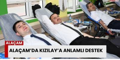 Alaçam’da Kızılay’a Anlamlı Destek