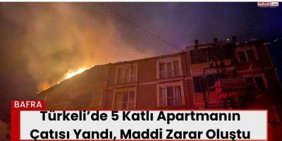 Türkeli’de 5 Katlı Apartmanın Çatısı Yandı, Maddi Zarar Oluştu