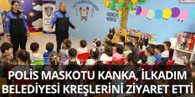 Polis Maskotu Kanka, İlkadım Belediyesi Kreşlerini Ziyaret Etti