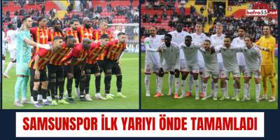 Samsunspor İlk Yarıyı Önde Tamamladı
