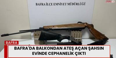 Bafra'da Balkondan Ateş Açan Şahsın Evinde Cephanelik Çıktı