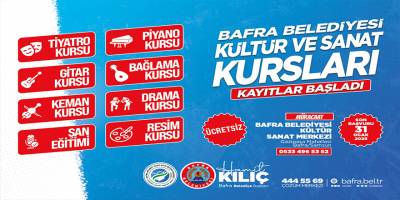Bafra Belediyesi 2025 Yılında Sanat ve Meslek Edindirme Kurslarına Devam Ediyor