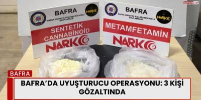 Bafra’da Uyuşturucu Operasyonu: 3 Kişi Gözaltında