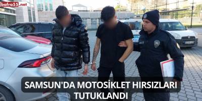 Samsun'da Motosiklet Hırsızları Tutuklandı
