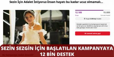 Sezin Sezgin İçin Başlatılan Kampanyaya 12 Bin Destek