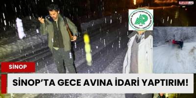 Sinop’ta Gece Avına İdari Yaptırım!